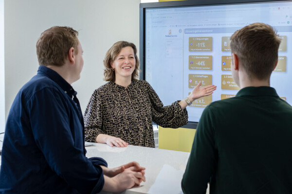 Afbeelding bespreking met dashboard